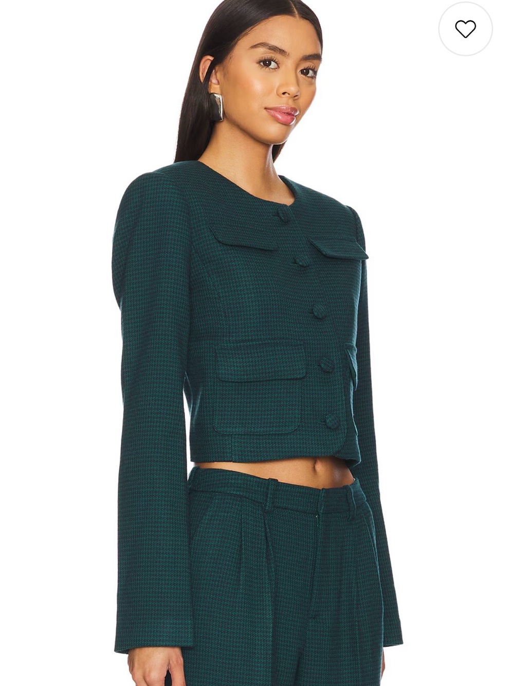 Favorite Daughter “Emily” Jacket – Juniper Houndstooth | Size Large | NWT